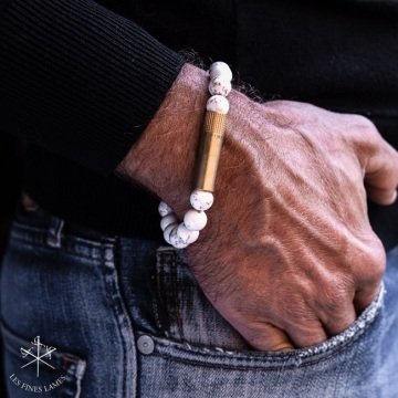 Les Fines Lames Punch Bileklik - Brass Magnezit