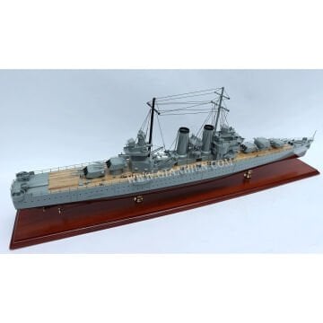 USS Phoenix Dekoratif Kruvazör Gemi Modeli (100 cm)