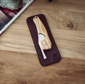 Les Fines Lames Le Petit Puro Kesici Kılıfı - Burgundy