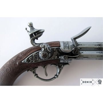 18. Yüzyıl 3 Namlulu Fransız Silahı - Denix