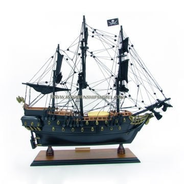 Black Pearl Dekoratif Ahşap Yelkenli Gemi Modeli (40 cm)
