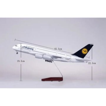 1/160 Airbus A380 ''Lufthansa'' Hazır Model Uçak Maketi (45 cm)