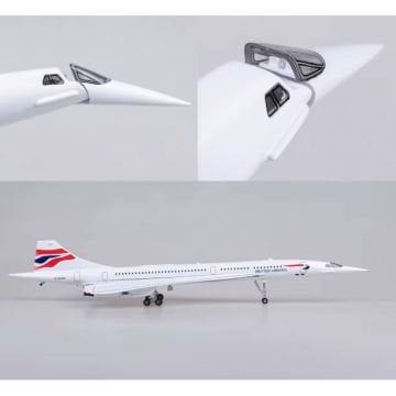 1/125 Concorde ''British Airways'' Hazır Model Uçak Maketi (50 cm)