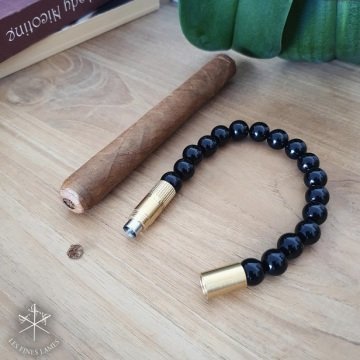 Les Fines Lames Punch Bileklik - Brass Onyx