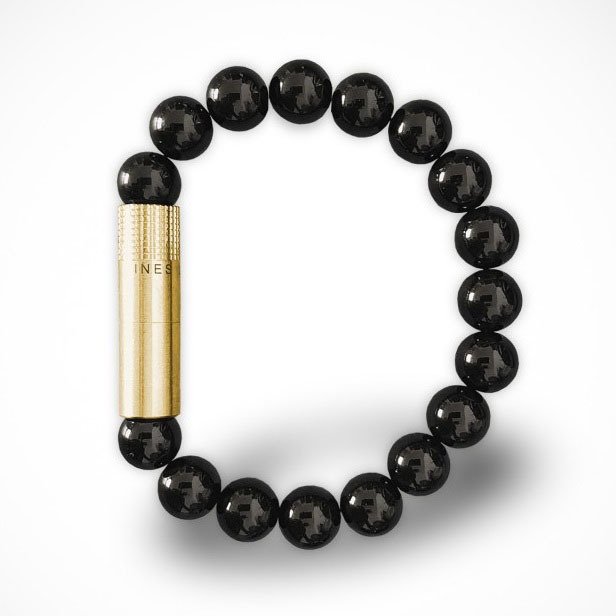 Les Fines Lames Punch Bileklik - Brass Onyx
