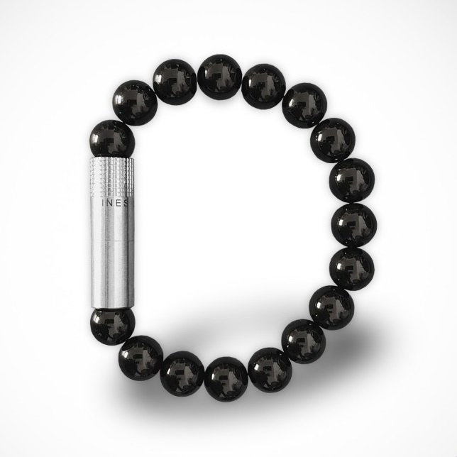 Les Fines Lames Punch Bileklik - Steel Onyx