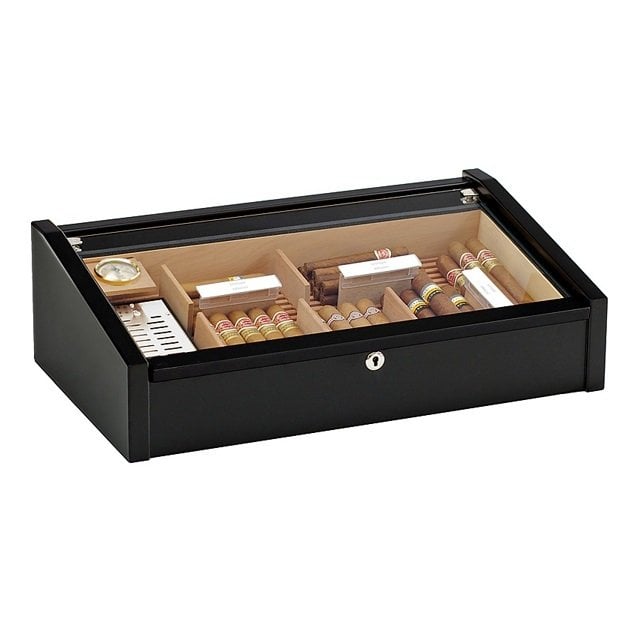 Adorini Vega Deluxe Puro Kutusu Humidor - Siyah