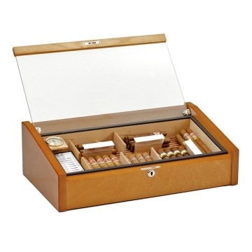 Adorini Vega Deluxe Puro Kutusu Humidor - Kızıl Kahverengi