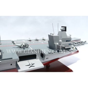 HMS Queen Elizabeth Dekoratif Uçak Gemisi Modeli (100 cm)