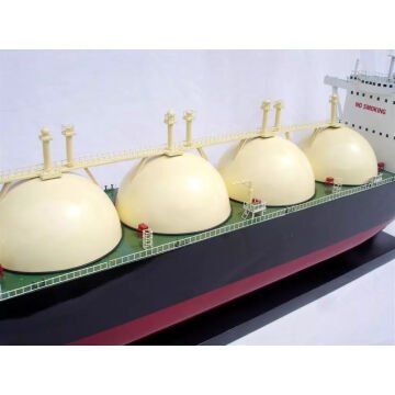 Dekoratif LNG Tanker Gemi Modeli (100 cm)