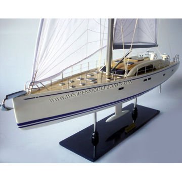 Nautor Swan 105 Dekoratif Yelkenli Tekne Modeli (80 cm)
