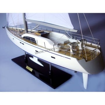 Nautor Swan 105 Dekoratif Yelkenli Tekne Modeli (80 cm)
