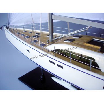 Nautor Swan 105 Dekoratif Yelkenli Tekne Modeli (80 cm)