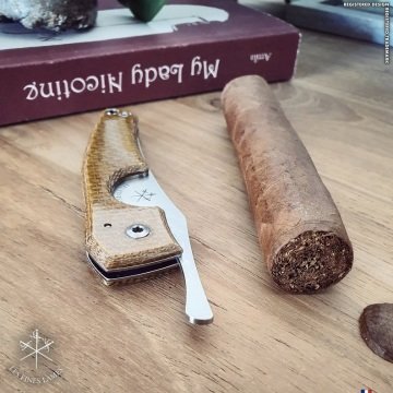 Les Fines Lames Le Petit Puro Kesici - Micarta Karamel
