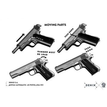 Colt M1911 Dekoratif Replika Silah - Denix