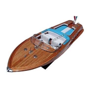 Riva Aquarama Dekoratif Ahşap Sürat Teknesi Modeli (90 cm)