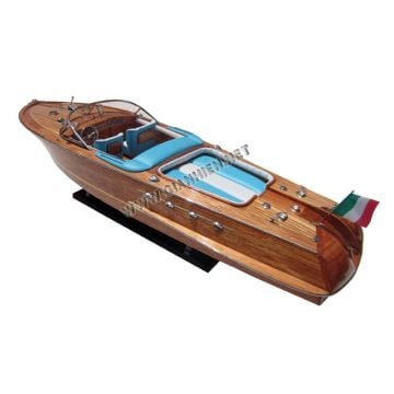 Riva Aquarama Dekoratif Ahşap Sürat Teknesi Modeli (90 cm)