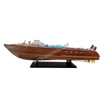Riva Aquarama Dekoratif Ahşap Sürat Teknesi Modeli (90 cm)