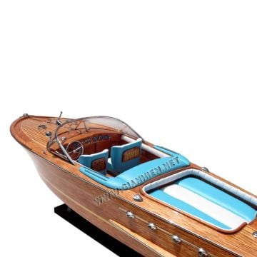 Riva Aquarama Dekoratif Ahşap Sürat Teknesi Modeli (90 cm)