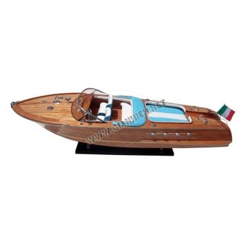Riva Aquarama Dekoratif Ahşap Sürat Teknesi Modeli (90 cm)