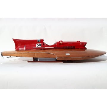 1954 Ferrari Hydroplane Dekoratif Yarış Teknesi Modeli (90 cm)
