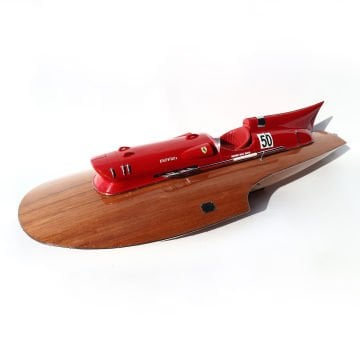 1954 Ferrari Hydroplane Dekoratif Yarış Teknesi Modeli (90 cm)