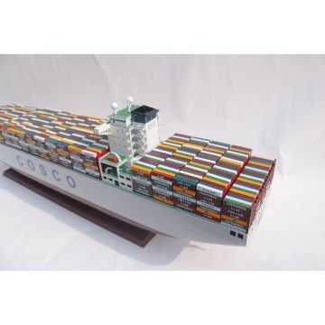 Cosco Europe Dekoratif Konteyner Gemisi Modeli (100 cm)