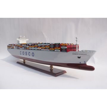 Cosco Europe Dekoratif Konteyner Gemisi Modeli (100 cm)
