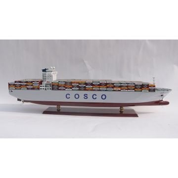 Cosco Europe Dekoratif Konteyner Gemisi Modeli (100 cm)