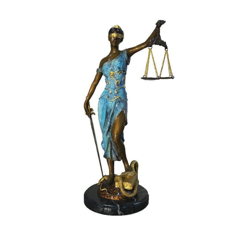 Bronz Themis Adalet Heykeli | 49 cm - Thaibronze