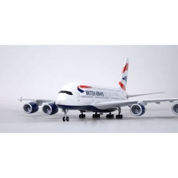 1/160 Airbus A380 ''British Airways'' Hazır Model Uçak Maketi (45 cm)