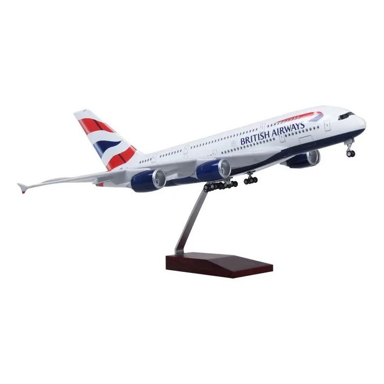 1/160 Airbus A380 ''British Airways'' Hazır Model Uçak Maketi (45 cm)