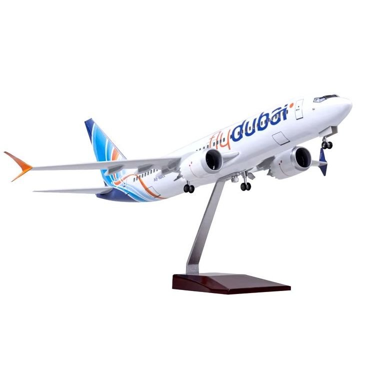 1/85 Boeing 737 Max ''Fly Dubai'' Hazır Model Uçak Maketi (47 cm)