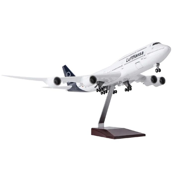 1/160 Boeing 747 ''Lufthansa'' Hazır Model Uçak Maketi (47 cm)
