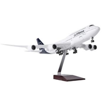 1/160 Boeing 747 ''Lufthansa'' Hazır Model Uçak Maketi (47 cm)