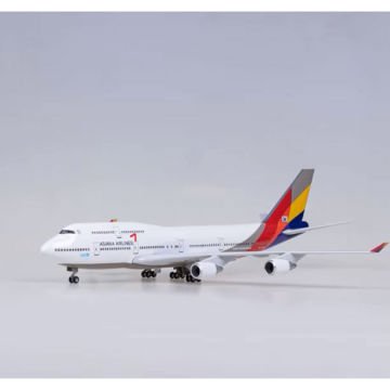 1/160 Boeing 747 ''Asiana Airlines'' Hazır Model Uçak Maketi (47 cm)
