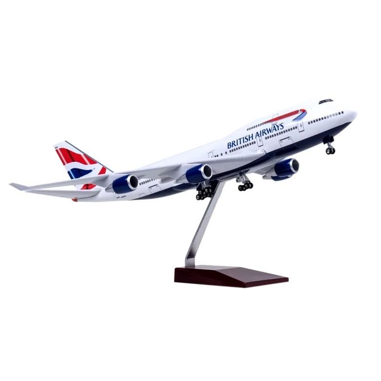 1/160 Boeing 747 ''British Airways'' Hazır Model Uçak Maketi (47 cm)