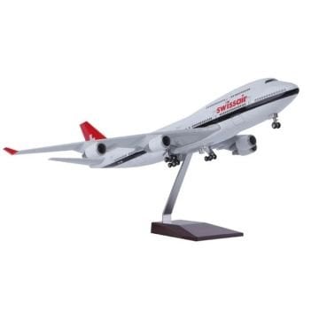 1/160 Boeing 747 ''Swissair'' Hazır Model Uçak Maketi (47 cm)