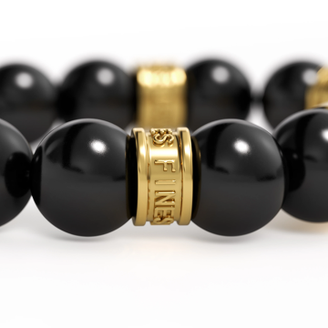 Les Fines Lames Punch Bileklik - Oscuro Gold Ring