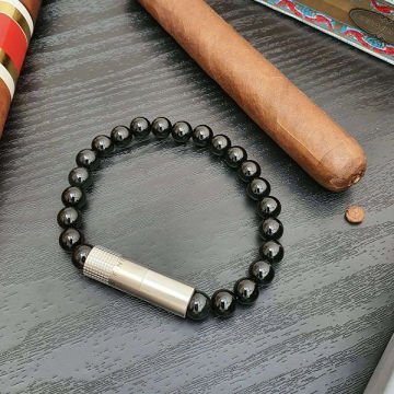 Les Fines Lames Punch Bileklik - Steel Onyx (8 mm)