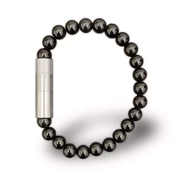 Les Fines Lames Punch Bileklik - Steel Onyx (8 mm)