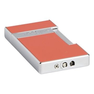 S.T. Dupont Slimmy Silver & Turuncu Lacquer Çakmak 28006