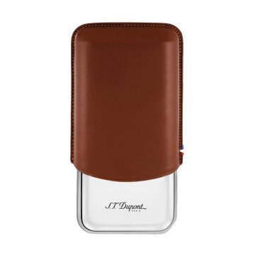 S.T. Dupont Üçlü Puro Kılıfı Kahverengi 183021
