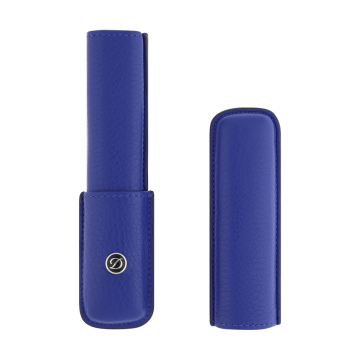 S.T. Dupont Grained Leather Tekli Kalem Kılıfı Mavi 7130