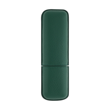 S.T. Dupont Grained Leather İkili Kalem Kılıfı Yeşil 7134