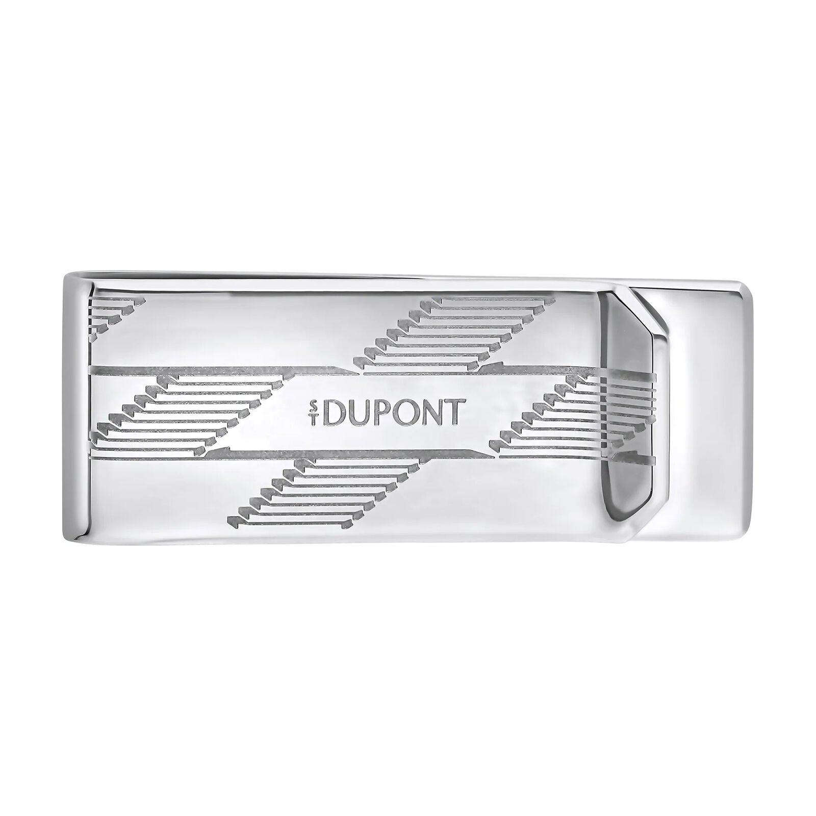 S.T. Dupont Monogram 1872 Silver Para Klipsi 3543