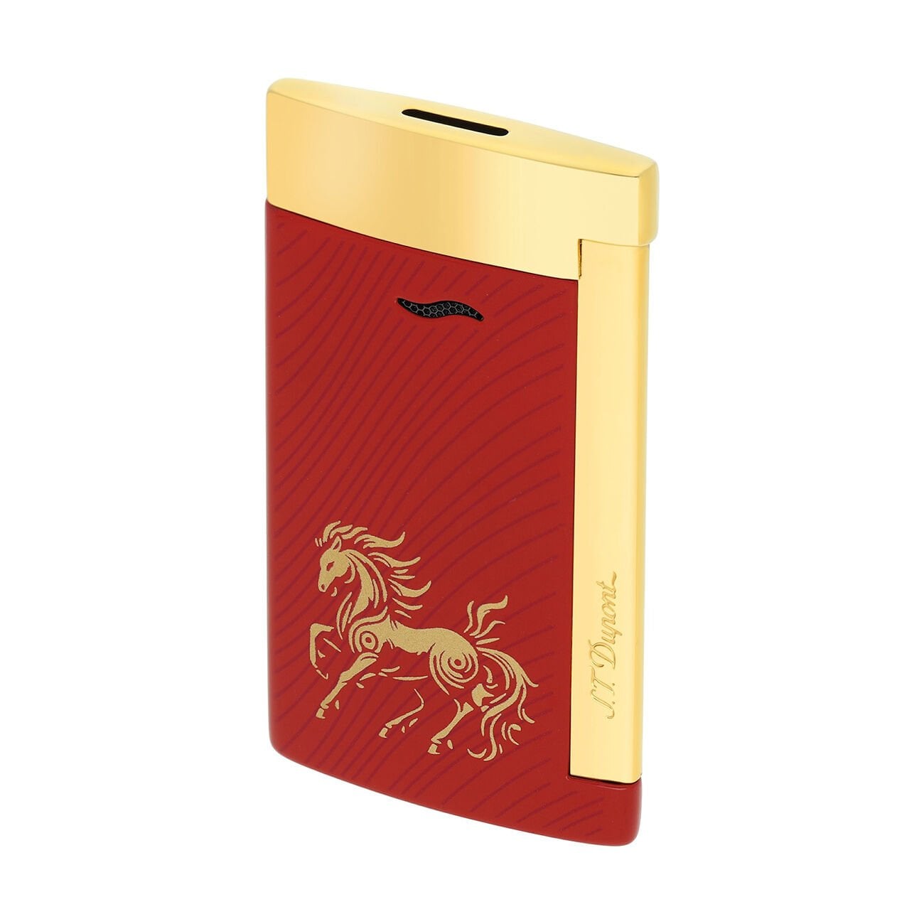 S.T. Dupont Slim 7 Fire Horse Çakmak Kırmızı 27080