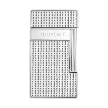 S.T. Dupont Slimmy Diamond Head Silver Çakmak 28120