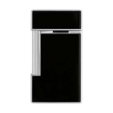 S.T. Dupont Slimmy Silver & Siyah Lacquer Çakmak 28221