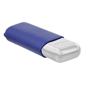 S.T. Dupont Grained Leather İkili Puro Kılıfı Mavi 183267